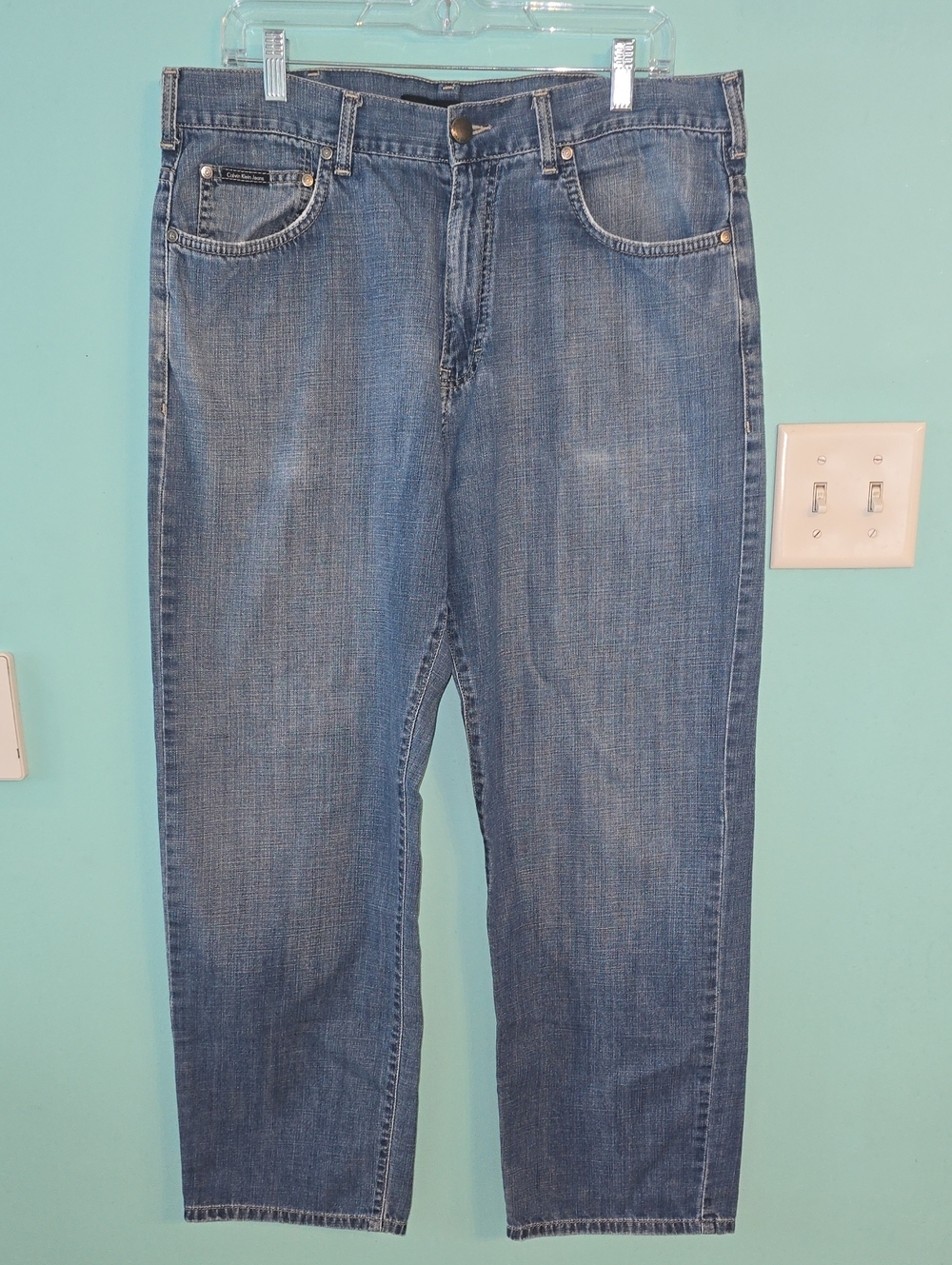 Calvin Klein Straight Leg Blue Jeans